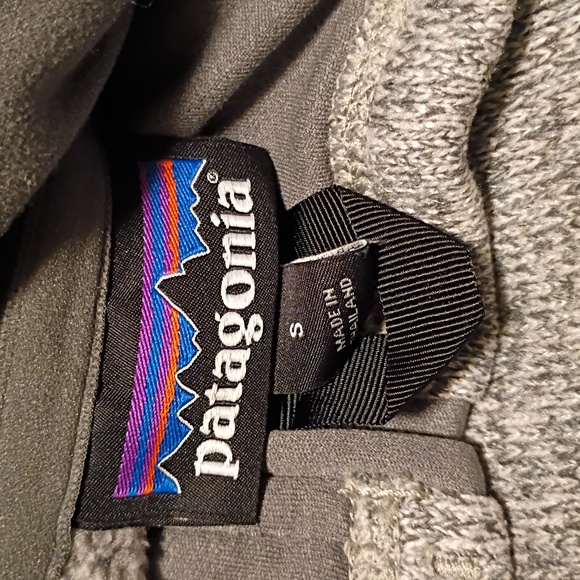 Patagonia Men's Small Heathered Gray Quarter-Zip Better Sweater Fleece - Picture 3 of 6